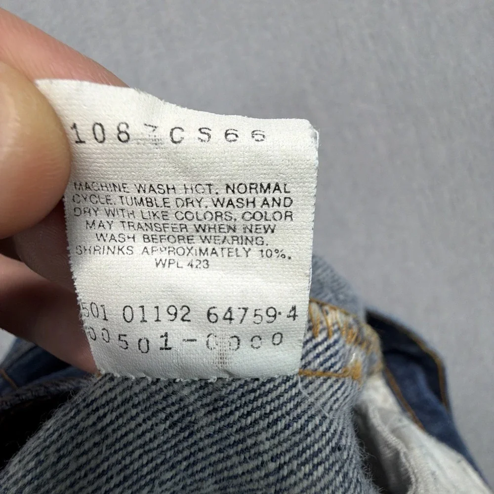Vintage‎ Levi's 501XX Jeans Made in USA 1992 Mens 35x36 (Fits 32x32)
